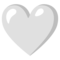 White Heart emoji on Google